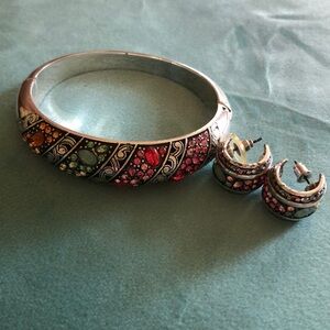 Brighton bracelet and matching earrings